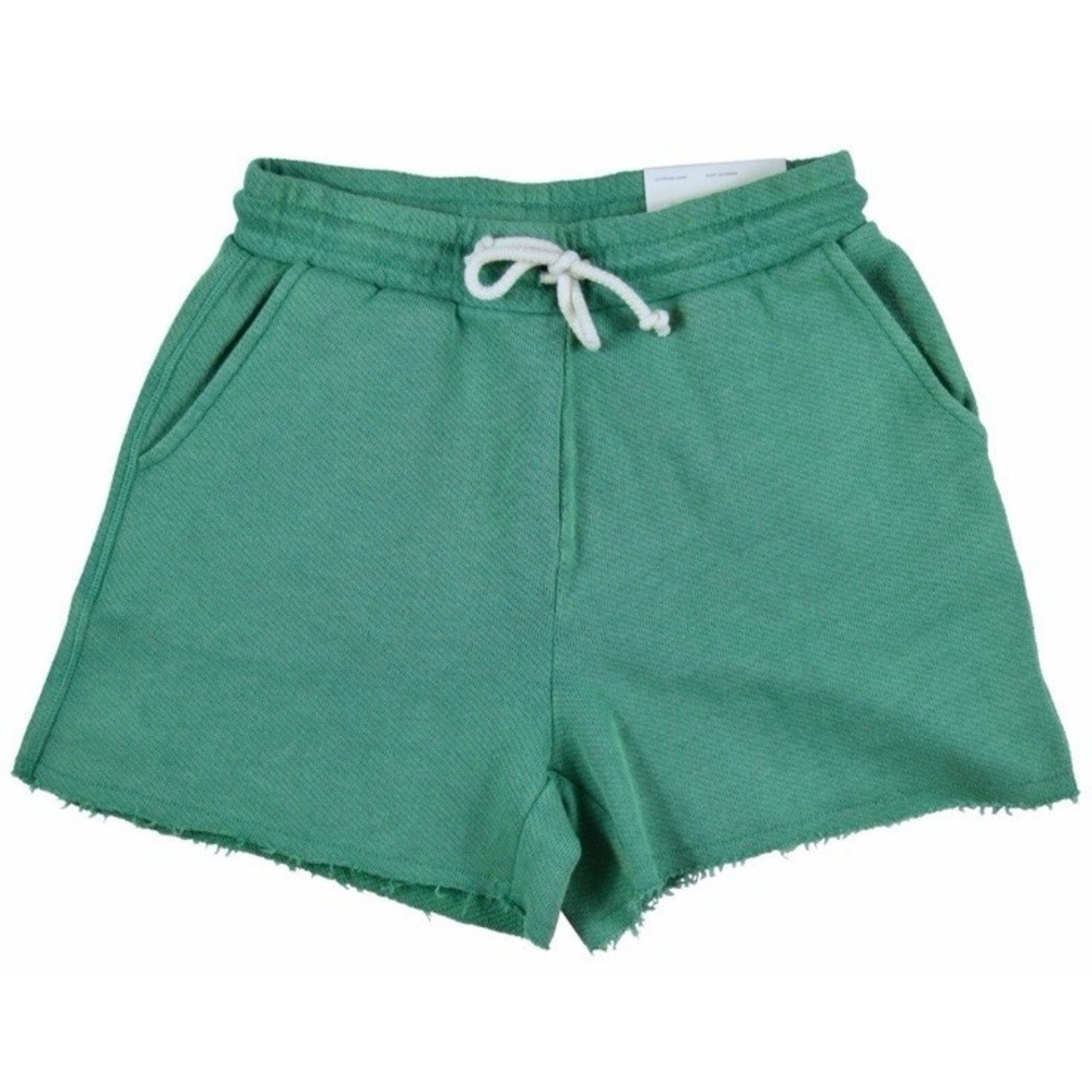 American Eagle Fleece Boyfriend Sweat Shorts Green XL Relaxed Lounge Loose Fit